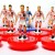 Subbuteo Andrew Table Soccer CCCP Euro 1988 away kit on classic Hasbro bases